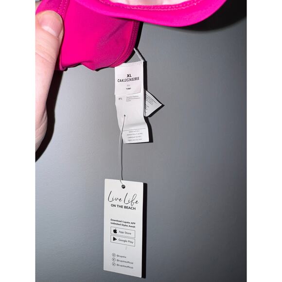 CUPSHE Hot Pink Bikini - Picture 6 of 6